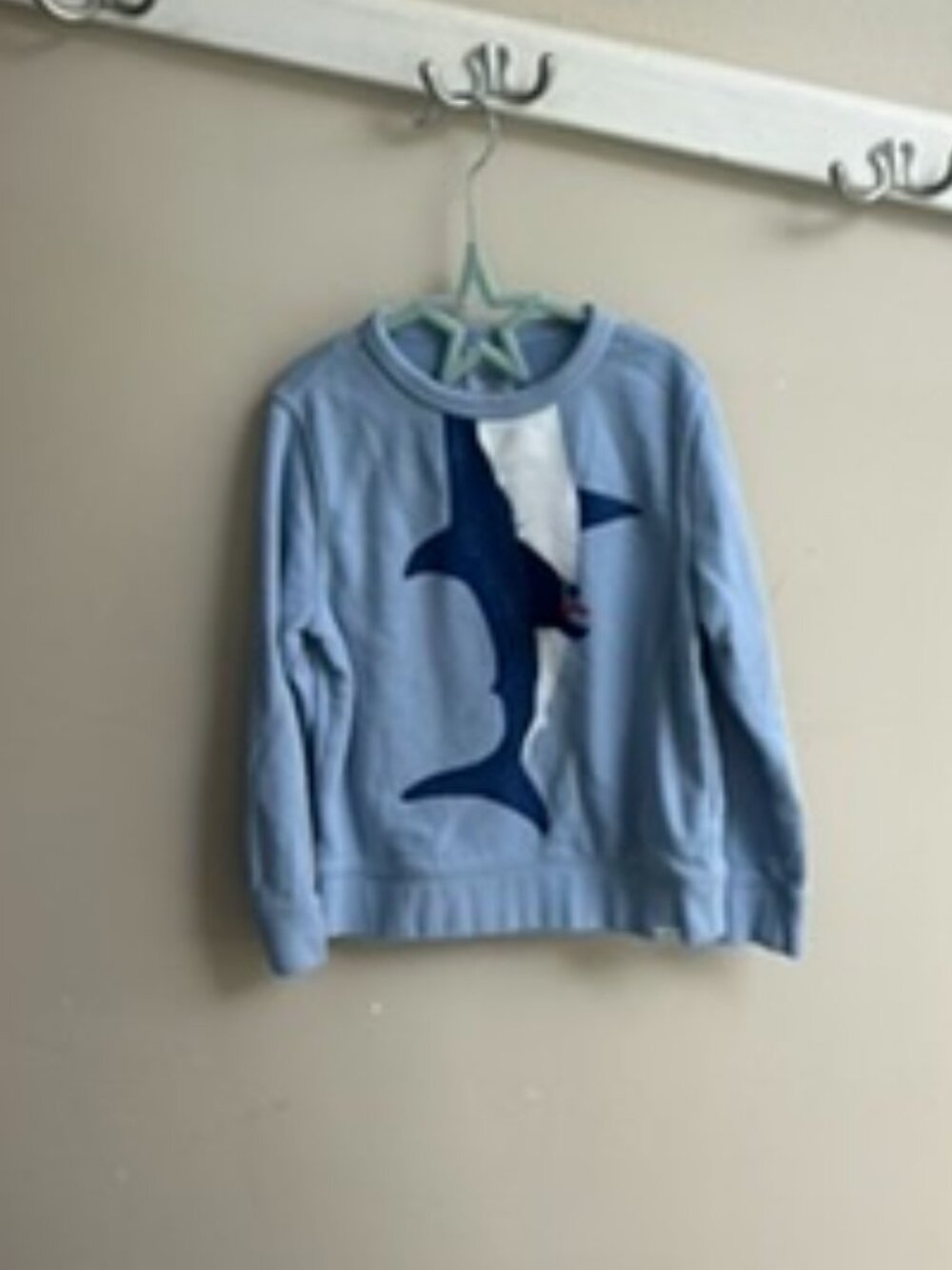 🦈💙 Gap Kids Shark Sweater – Light Blue – Size 5T 💙🦈